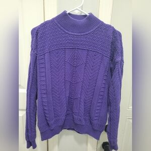 Vintage Lizsport Womens Purple Sweater Size M